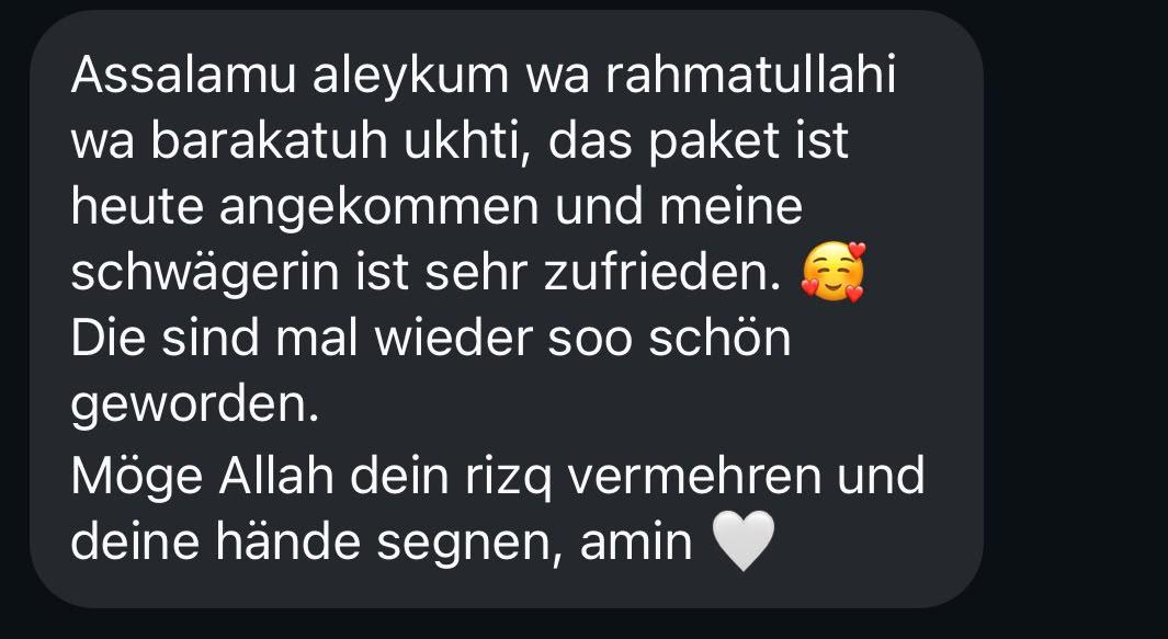 Kundennachricht auf WhatsApp: Geschenk