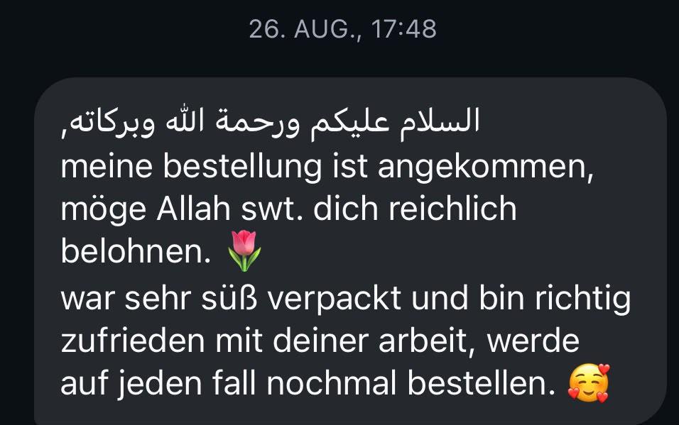 Kundennachricht auf WhatsApp: Bestellung